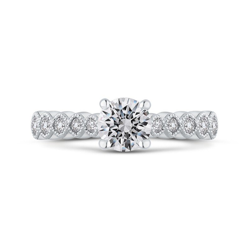 Diamond Engagement Ring in 14K White Gold