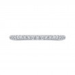 Round Diamond Half-Eternity Wedding Band in 14K White Gold