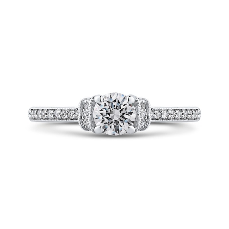 Diamond Engagement Ring in 14K White Gold