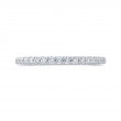 Round Diamond Half-Eternity Wedding Band in 14K White Gold