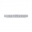 Round Diamond Half-Eternity Wedding Band in 14K White Gold