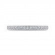 Round Diamond Half-Eternity Wedding Band in 14K White Gold