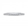 Round Diamond Wedding Band in 14K White Gold