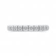 Round Diamond Wedding Band in 14K White Gold