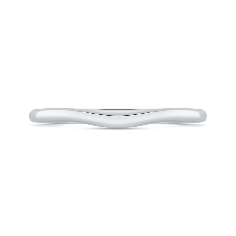 Plain Wedding Band in 14K White Gold