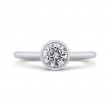 Round Diamond Classic Engagement Ring in 14K White Gold