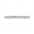 Round Diamond Half-Eternity Wedding Band in 14K White Gold