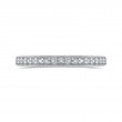 Round Diamond Half-Eternity Wedding Band in 14K White Gold