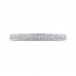 Round Diamond Half-Eternity Wedding Band in 14K White Gold