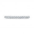 Round Diamond Half-Eternity Wedding Band in 14K White Gold