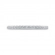 Round Diamond Half-Eternity Wedding Band in 14K White Gold