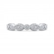 Round Diamond Wedding Band in 14K White Gold
