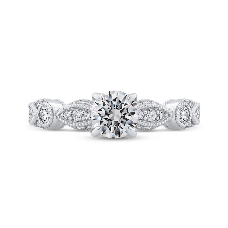 Diamond Engagement Ring in 14K White Gold