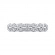 Round Diamond Wedding Band in 14K White Gold