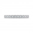 Round Diamond Half-Eternity Wedding Band in 14K White Gold