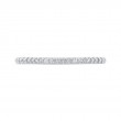 Round Diamond Half-Eternity Wedding Band in 14K White Gold