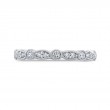 Round Half-Eternity Diamond Wedding Band in 14K White Gold