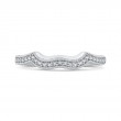 Round Half-Eternity Diamond Wedding Band in 14K White Gold