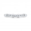 Round Diamond Wedding Band in 14K White Gold