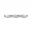 Round Diamond Wedding Band in 14K White Gold
