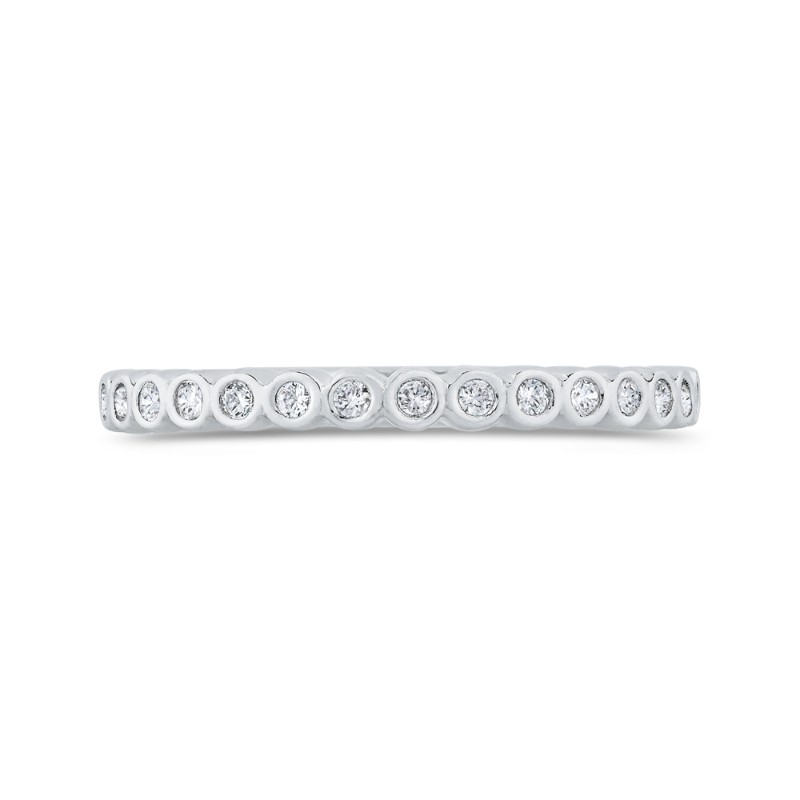 Diamond Wedding Band in 14K White Gold