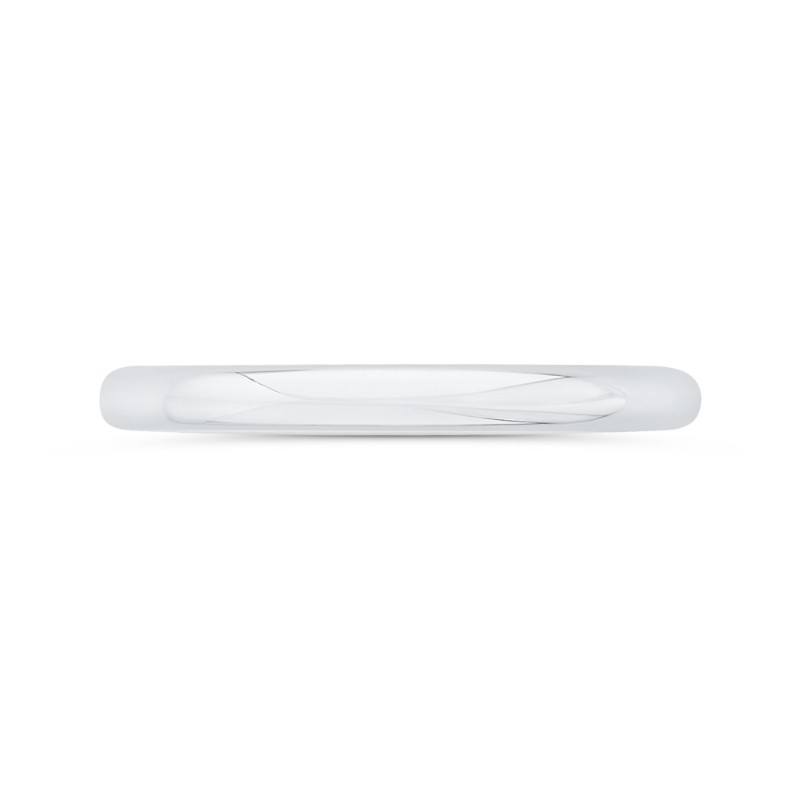 Plain Wedding Band in 14K White Gold