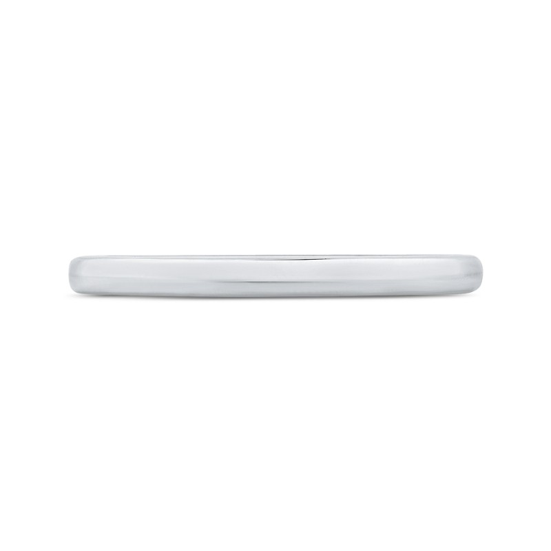 Plain Wedding Band in 14K White Gold