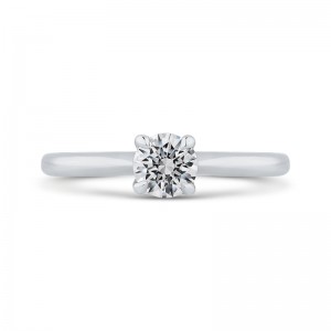 Diamond Solitaire Engagement Ring in 14K White Gold