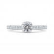 Diamond Solitaire Plus Engagement Ring in 14K White Gold