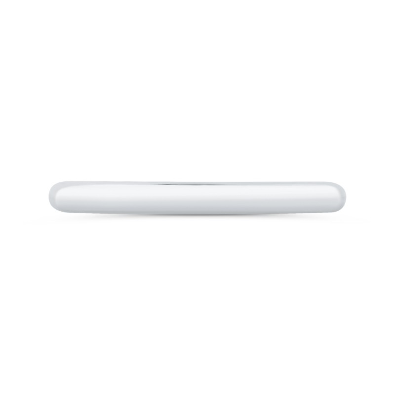 Plain Wedding Band in 14K White Gold