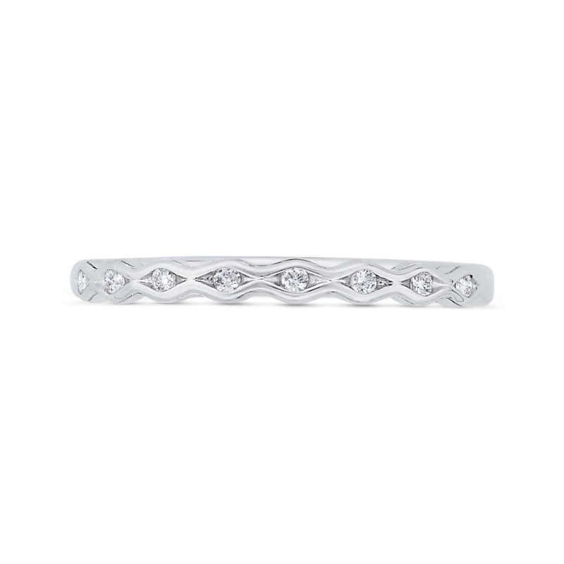 Diamond Wedding Band in 14K White Gold