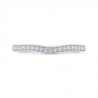 Diamond Counter Wedding Band in 14K White Gold