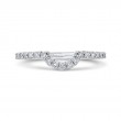 Round Diamond Wedding Band in 14K White Gold