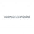 Round Diamond Half-Eternity Wedding Band in 14K White Gold