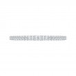 Round Diamond Half-Eternity Wedding Band in 14K White Gold
