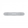 Round Diamond Half-Eternity Wedding Band in 14K White Gold
