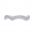 Round Diamond Wedding Band in 14K White Gold