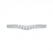 Round Diamond Wedding Band in 14K White Gold