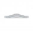 Round Diamond Wedding Band in 14K White Gold