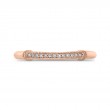 Round Diamond Wedding Band in 14K Rose Gold
