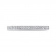 Round Diamond Half-Eternity Wedding Band in 14K White Gold