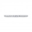 Round Diamond Wedding Band in 14K White Gold