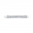 Round Diamond Wedding Band in 14K White Gold