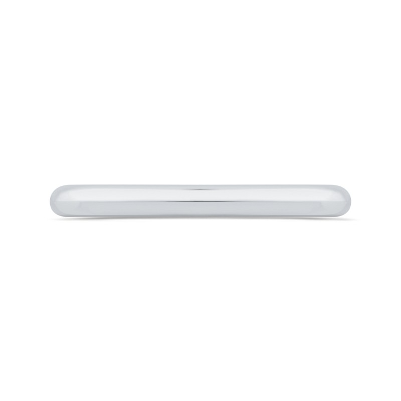 Plain Wedding Band in 14K White Gold