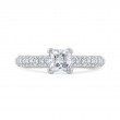 Princess Cut Diamond Engagement Ring in 14K White Gold