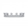 Round Diamond Wedding Band in 14K White Gold