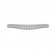 Round Diamond Half-Eternity Wedding Band in 14K White Gold