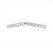 Diamond Counter Wedding Band in 14K White Gold
