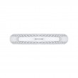 Round Diamond Wedding Band in 14K White Gold