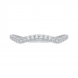 Round Diamond Wedding Band in 14K White Gold